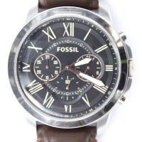 Auktion 371 / Los 2040 <br>Herren-Armbanduhr, FOSSIL, Quartz-Werk (nicht gepr&uuml;ft), D-4,3cm, Tragespuren