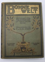 Auktion 353 / Los 3016 <br>E. u. G. Elsner, Bühne und Welt - Zeitschrift für Theaterwesen, Berlin 1900