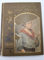 Auktion 353 / Los 3020 <br>Über Land und Meer, 1898, starke Alters-u. Gebrauchsspuren