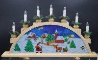 Auktion 353 / Los 16056 <br>Schwibbogen, Weihnachtsmotiv, H-35cm B-60cm