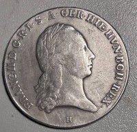Auktion 354 / Los 6007 <br>Kronenthaler  1795-H-Franz II, Österreich-Ungarn, Silber, 29,4 gr, D-4 cm