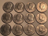 Auktion 354 / Los 6018 <br>12x Half Dollar, USA, Kennedy/Independence Hall, 1976,