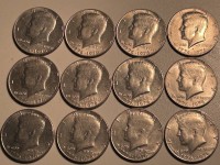 Auktion 366<br>12x Half Dollar, USA, Kennedy/Independence Hall, 1976,