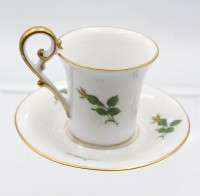 Auktion 354 / Los 8054 <br>Mokkatasse, Kaiser, gelbe Rose, Tasse H-7,5cm