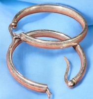 Auktion 354 / Los 1091 <br>Paar grosse Silbercreolen, , D-ca. 3,5 cm