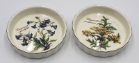 Auktion 354 / Los 9011 <br>2x kl. Schalen, Villeroy &amp; Boch, Botanica, je H-3cm, D-12cm