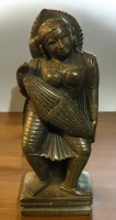 Los 15524 <br>hinduistische Gottheit, Veena Vadini Saraswati, Speckstein  Schhnitzerei
