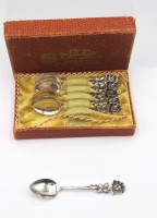 Auktion 355 / Los 11051 <br>6x Mokkalöffel, 835er Silber,, Hildesheimer Rose, 63,4gr., ca. L-10,3cm