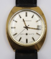 Auktion 356 / Los 2032 <br>Herren-Armbanduhr, Junghans Astro Quartz, 60er Jahre, gute getragene Erhaltung, Fuktion nicht geprüft, ca. D-3,7cm