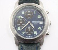 Auktion 356 / Los 2038 <br>Armbanduhr, Lorus Chronograph, Quartz, Werk nicht geprüft, ca. D-4cm