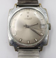 Auktion 356 / Los 2040 <br>Vintage-Herren-Armbanduhr, Junghans, 60/70er Jahre, Werk läuft, Tragespuren, Zugband, ca. 3,2 x 3,2cm