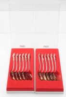 Auktion 356 / Los 11027 <br>12x Kompott-Löffel, Robbe &amp; Berking, 90er Auflage, Friesenmuster, ca. L-14,8cm