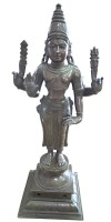 Auktion 373 / Los 15501 <br>schwere Vollbronze, buddhistische Gottheit,  H-51 cm, ca. 12 kg, Altersspuren