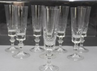 Auktion 356 / Los 10054 <br>8x Sektflöten, H-20,4 cm