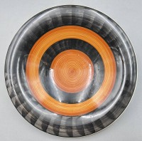 Los 9065 <br>grosse Keramik-Schale, 60-er Jahre Dekor, D-32 cm