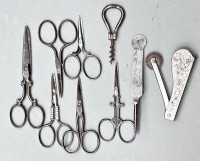 Los 16053 <br>6x Eisenscheren, 1 kl. Korkenzieher, 1 Metall Pinzette, 1 Teigschneider klappbar