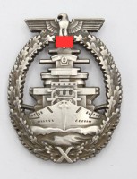 Auktion 357 / Los 7075 <br>Zerstörer-Kriegsabzeichen, wohl Replik/Sammleranfertigung