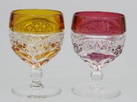 Auktion 357 / Los 10007 <br>2x Desertwein-Gläser, H-10 cm