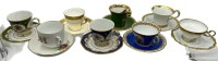 Auktion 357 / Los 8018 <br>8x div.Moccatassen mit U.T., einmal Fürstenberg Tasse mit Meissen Untertasse