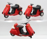 Auktion 357 / Los 12008 <br>3x Roller-Modelle, Hong Kong, Kunststoff, Batteriebetrieb, je ca. H-12cm L-19cm
