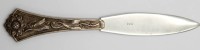 Auktion 357 / Los 11041 <br>Brieföffner, 830er Silbergriff, Jugendstil, L-16cm