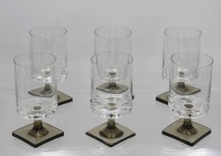 Auktion 357 / Los 10033 <br>6x Rosenthal-Gläser, Rauchglasstand, H-11cm