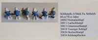 Auktion 357 / Los 12026 <br>5x Schlümpfe, Fa. Bully (Schleich)