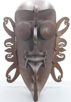 Auktion 362 / Los 15040 <br>gr. Wandmaske, Irian Jaya Indonesien, Holz, 47 x 30cm