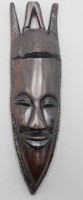 Auktion 362 / Los 15042 <br>kl. Wandmaske aus dem Senegal, 30 x 8cm