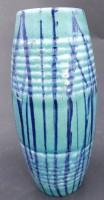 Auktion 357 / Los 9045 <br>Vase, türkis "Scheurich" Nr. 522-18, 60/70-er J.