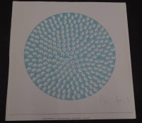 Auktion 357 / Los 5031 <br>Hajo BLECKERT (1927-1998), Siebdruck, gequantelter Raum betitelt, BG 21 x 21 cm