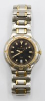 Auktion 358 / Los 2008 <br>Herrenarmbanduhr, Maurice Lacroix, Calypso Diver, Quartz, Werk läuft, Tragespuren, D-3,7cm