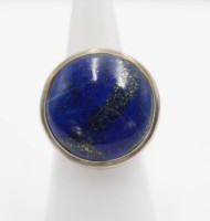 Auktion 358 / Los 1030 <br>825er Silber-Ring mit Lapislazuli, 10,7gr., RG 57