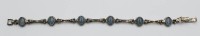 Auktion 358 / Los 1044 <br>835er Silber-Armband mit Opalen. 18,5cm, 19,5gr.