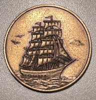 Auktion 358 / Los 6010 <br>Bremerhaven Medaille "Bark Seute Deern, D-4,1 cm