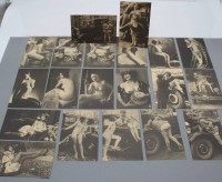Auktion 358 / Los 6020 <br>20x Erotika-Postkarten 20er Jahre, aus der Zeit?