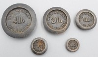 Auktion 358 / Los 16006 <br>5x Stapelgewichte, England, älter