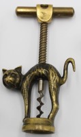 Auktion 358 / Los 16008 <br>Vintage Korkenzieher in Gestalt einer Katze, Walter Bosse für Herta Baller Wien, 1950er Jahre, ca. H-14cm