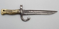 Auktion 358 / Los 7028 <br>altes Bajonett, wohl  Frankreich um 1870, starke Altersspuren, L-33cm