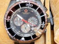 Auktion 358 / Los 2031 <br>Quartz HAU "Constantin Durmont"  Chronograph VD 53, Serial: 3360, orig. Band, Werk läuft, sehr guter Zusatnd
