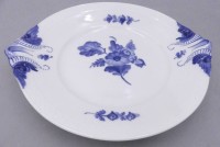 Auktion 364<br>gr. Kuchenplatte "Royal Copenhagen" blaue Blume, B-31 cm