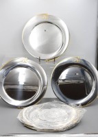 Auktion 358 / Los 15049 <br>6x gr. Platzteller, WMF, Cromargan, ca. D-35cm