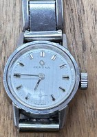 Auktion 358 / Los 2044 <br>mechan. DAU "Certina" Metall Zugband, Werk läuft, D-2 cm,