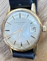 Auktion 358 / Los 2056 <br>HAU "Gerard Perregaux" automatic, Werk läuft, Lederband, gut erhalten