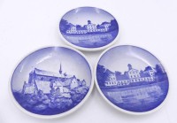 Auktion 358 / Los 8046 <br>3x kl. Wandtellerchen, Dänemark, D-8 cm