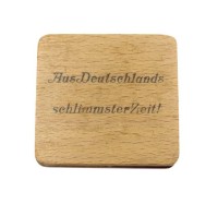Auktion 358 / Los 7045 <br>Medaille in Holzetui, Aus Deutschlands schlimmster Zeit, 1923/1925, Alu, D-3,8cm