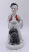 Auktion 368<br>Junger Hirte mit Puli (ungar. Hirtenhundrasse), "Herend" H-15 cm
