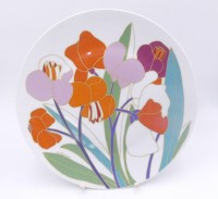 Auktion 358 / Los 8174 <br>grosser runder Künstlerteller "Rosenthal"  D-33 cm, sign. W.Bauer