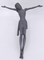 Auktion 358 / Los 15057 <br>gr. Metall -Christus Torso ohne Holz-Kruzifix, H-48 cm, B-45 cm,Ende  19.Jhd.