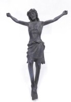 Auktion 358 / Los 15058 <br>gr. Metall -Christus Torso ohne Holz-Kruzifix, H-38 cm, B-29cm,wohl Ende  19.Jhd., Germany gemarkt